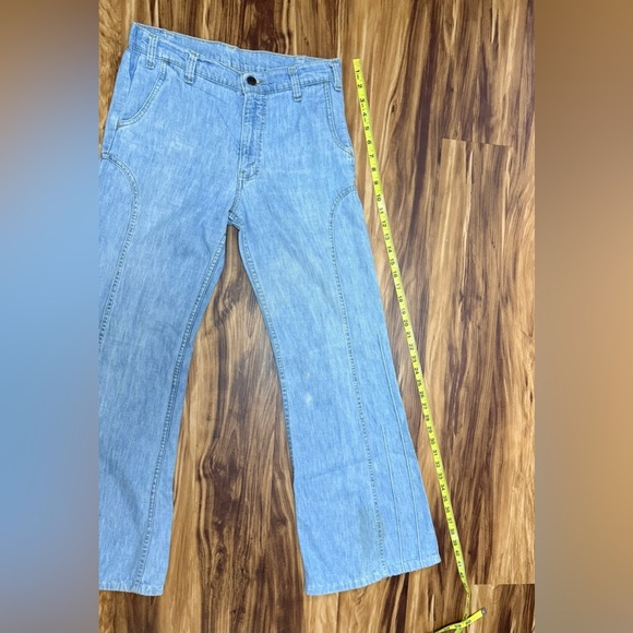 Vintage Original 70s Levi’s Stratus Light Blue Flare Jeans - Picture 12 of 16
